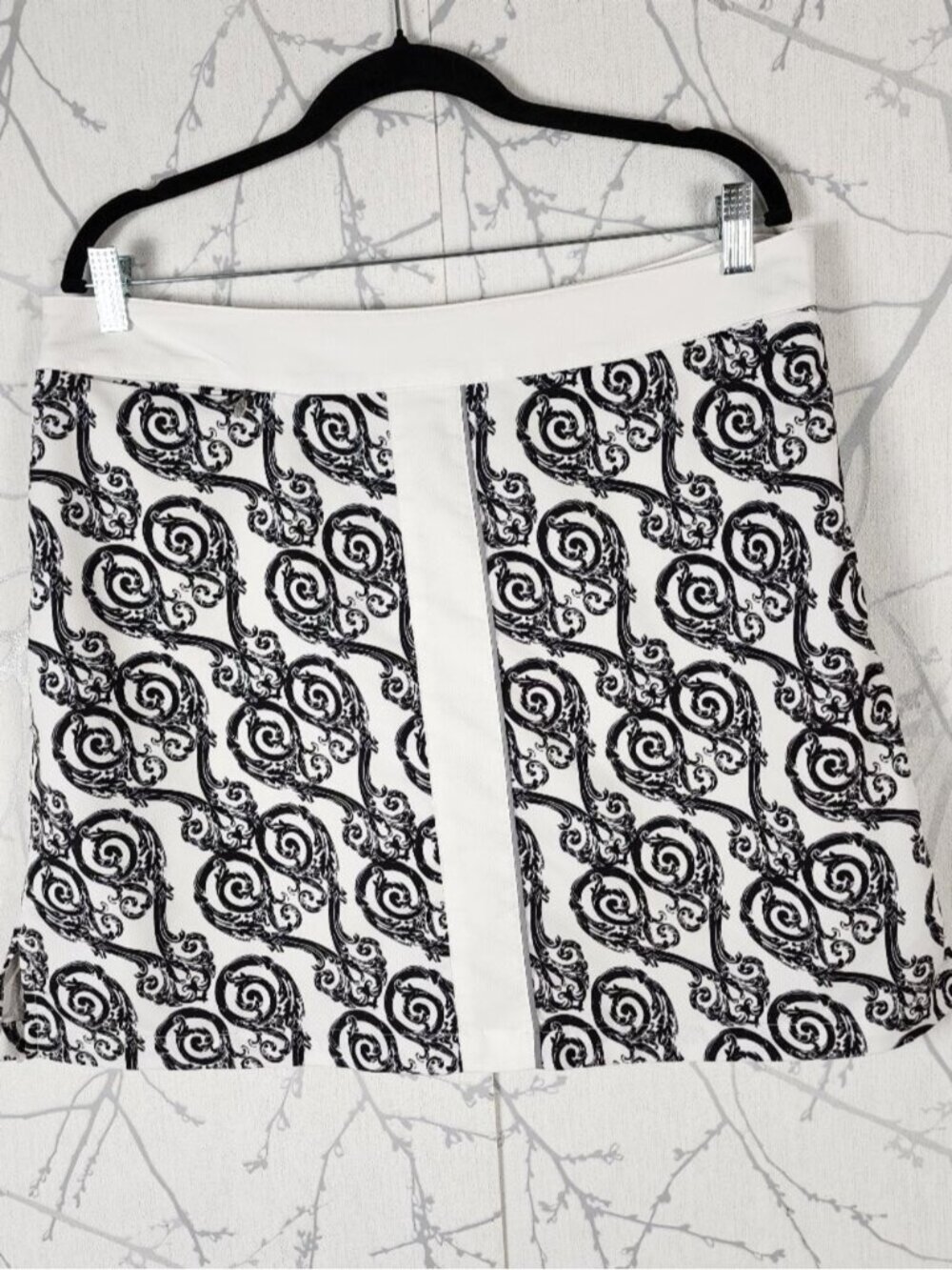 Lopez Paisley Swirl Print Mini Skort